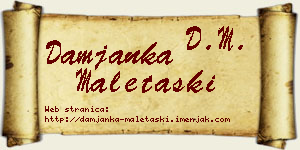 Damjanka Maletaški vizit kartica